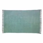 Tapete retangular de tecido étnico com borlas - Fibraù Viadurini