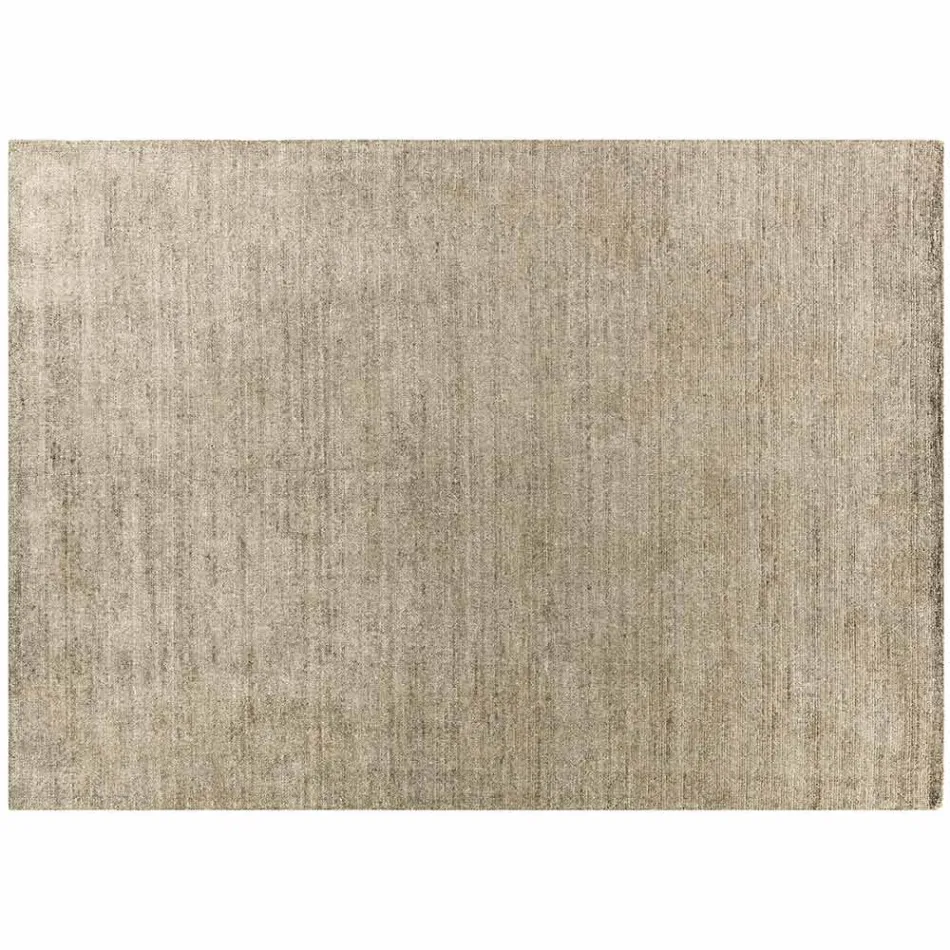 Tapete feito à mão tecido na Índia de lã de alta qualidade e seda de bambu - Anella Viadurini