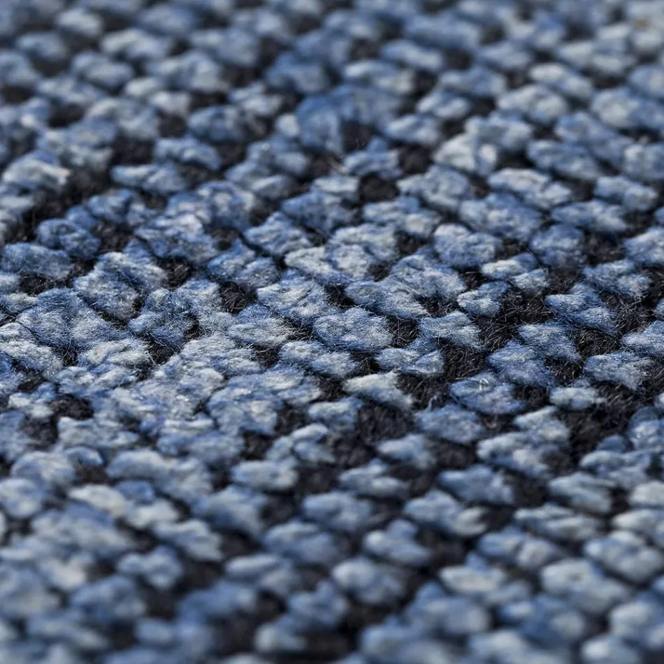 Tapete feito à mão tecido na Índia de lã de alta qualidade e seda de bambu - Anella Viadurini