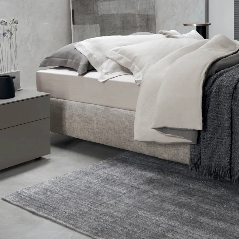 Tapete feito à mão tecido na Índia de lã de alta qualidade e seda de bambu - Anella Viadurini