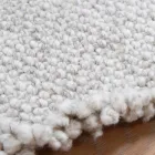 Tapete de lã com franjas para design amplo e moderno Preto ou creme - Jacqueline Viadurini