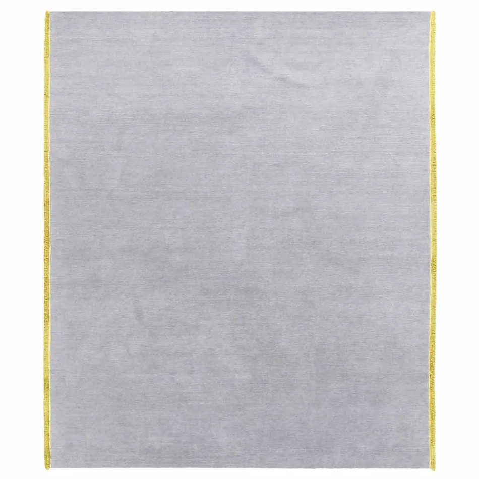 Tapete de viscose e algodão com franjas coloridas em seda Design moderno - Garbino Viadurini