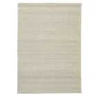 Tapete moderno para sala em poliéster e algodão tecido à mão - Soledad Viadurini