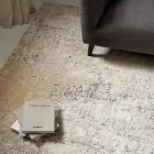 Tapete de sala de estar com design moderno e elegante em seda e lã de bambu - Pasha Viadurini