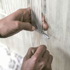 Tapete artesanal de retalhos para sala de estar amarrado à mão em Türkiye - Raimund Viadurini