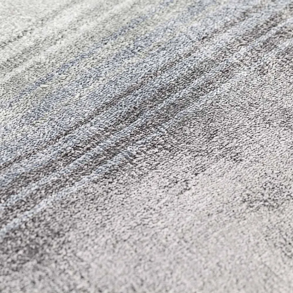 Tapete de sala feito à mão em tecido de viscose de alta qualidade na Índia - Bonnet Viadurini