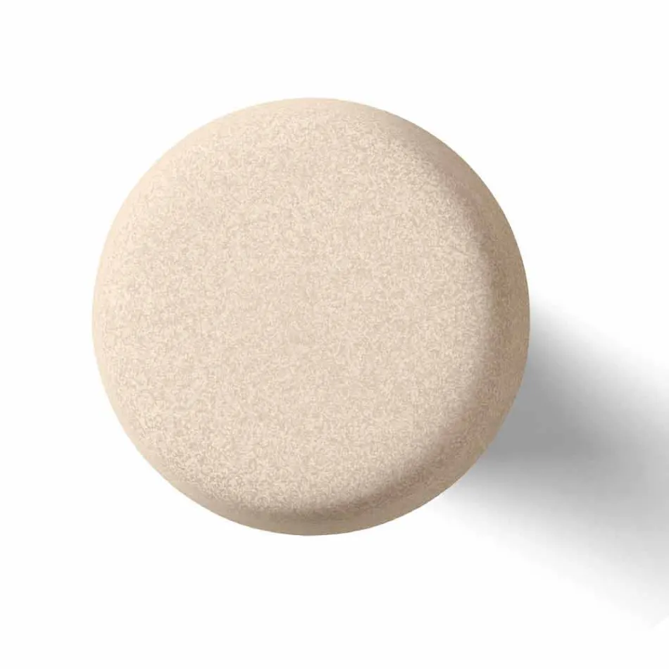 Mesa de centro alta ao ar livre em polietileno com tampo redondo Fabricado na Itália - Desmond Viadurini