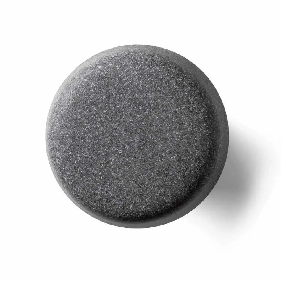 Mesa de centro alta ao ar livre em polietileno com tampo redondo Fabricado na Itália - Desmond Viadurini