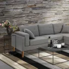 Mesa de centro alta em aço - Osmio Viadurini