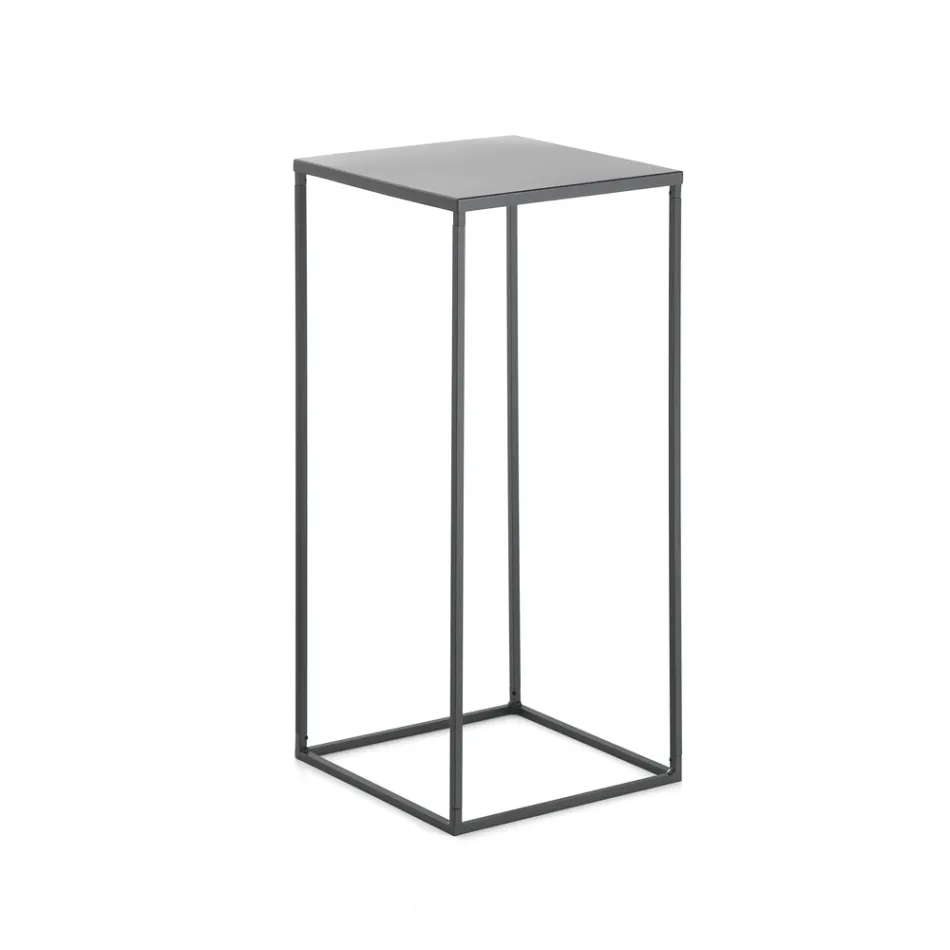 Mesa de centro alta em aço - Osmio Viadurini