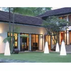 Polietileno e vidro de mesa alta Peak Slide (H120) feitos na Itália Viadurini