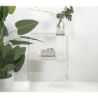 Mesinha Baixa Mesinha de cabeceira em Plexiglass Transparente Made in Italy - Alamain Viadurini