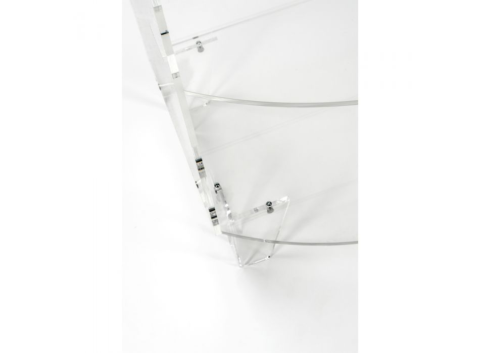Mesinha Baixa Mesinha de cabeceira em Plexiglass Transparente Made in Italy - Alamain Viadurini