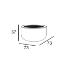 Mesa de centro externa design em HPL e polietileno fabricado na Itália - Belida Viadurini