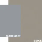 Mesa de centro moderna ao ar livre em alumínio e laminado - Carmine2 Viadurini