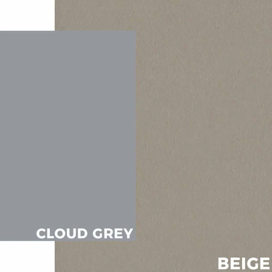 Mesa de centro moderna ao ar livre em alumínio e laminado - Carmine2 Viadurini