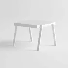 Mesa de centro moderna ao ar livre em alumínio e laminado - Carmine2 Viadurini