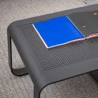 Mesa Baixa Externa em Alumínio Pintado a Branco ou Antracite - Aniello Viadurini