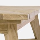 Mesa de centro externa baixa retangular em madeira de teca, Homemotion - Stuart Viadurini