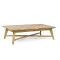 Mesa de centro retangular externa em madeira de teca, Homemotion - Stuart