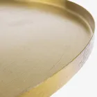 Mesa de centro de design em aço latão banhado - Kakta Viadurini