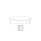 Mesa de centro Laris em vidro bronze com design refinado, fabricada na Itália. Viadurini