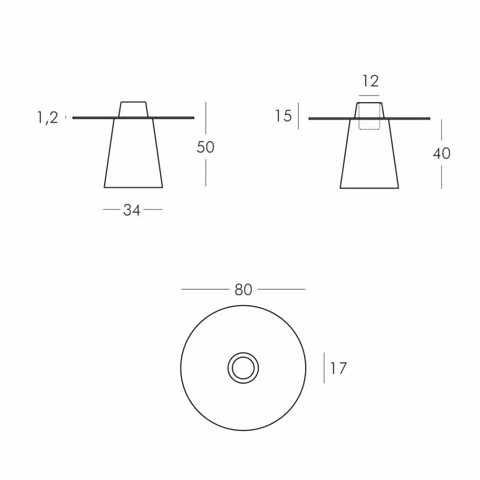 Polietileno e vidro de mesa baixa Peak Slide (H50) fabricados na Itália Viadurini