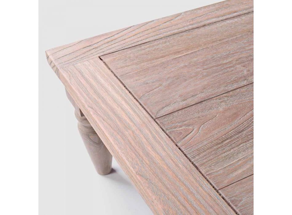 Homemotion - Nusadua Mesa de centro exterior de teca baixa em madeira natural Viadurini