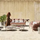 Tampo de mesa baixo Hpl ou cerâmica fabricado na Itália - Emmacross por Varaschin Viadurini