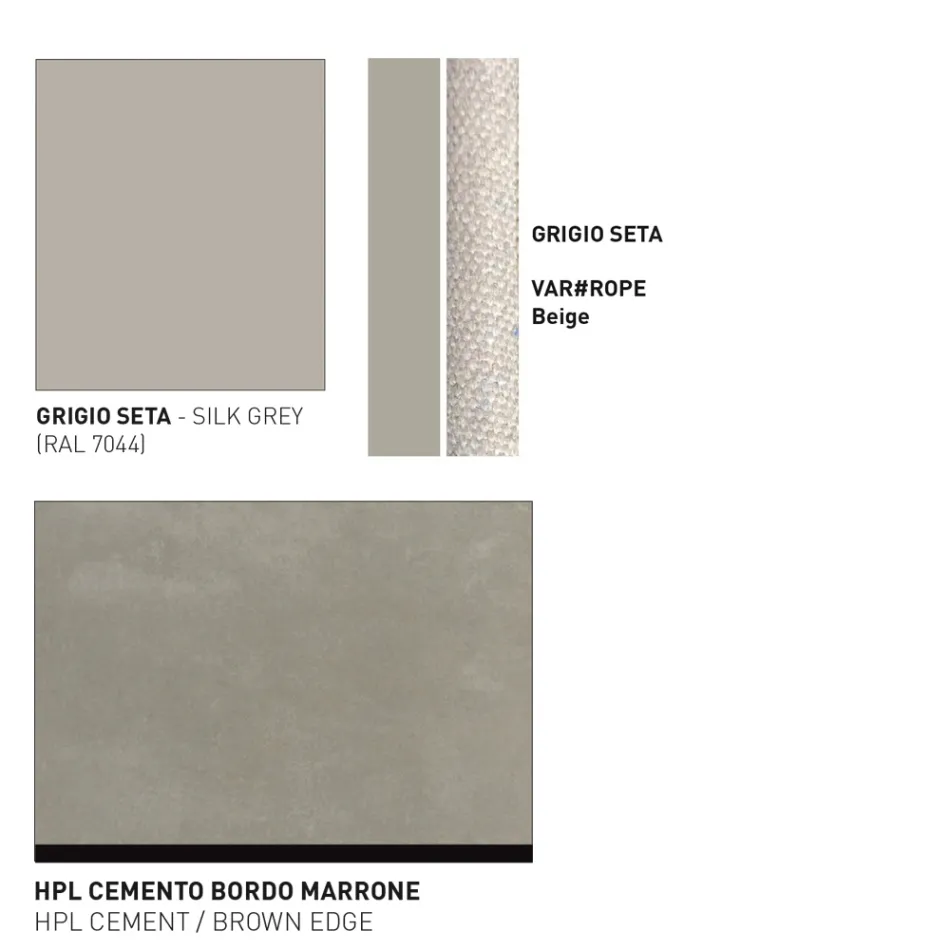 Tampo de mesa baixa Hpl ou cerâmica feita na Itália - Emmacross por Varaschin Viadurini