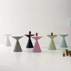 Mesa de centro externa em polietileno colorido com compartimento interno - agudo Viadurini