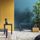 Mesa de centro quadrada de metal em 2 tamanhos - Josyane Viadurini