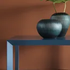 Mesa de centro quadrada de metal em 2 tamanhos - Josyane Viadurini