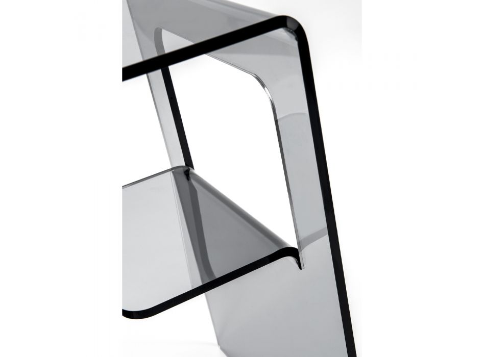Mesa de cabeceira em Plexiglass Transparente ou Fumado Fabricado na Itália - Lollao Viadurini