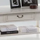 Mesa de centro com gaveta e prateleira em madeira patinada Made in Italy - Tuoni Viadurini