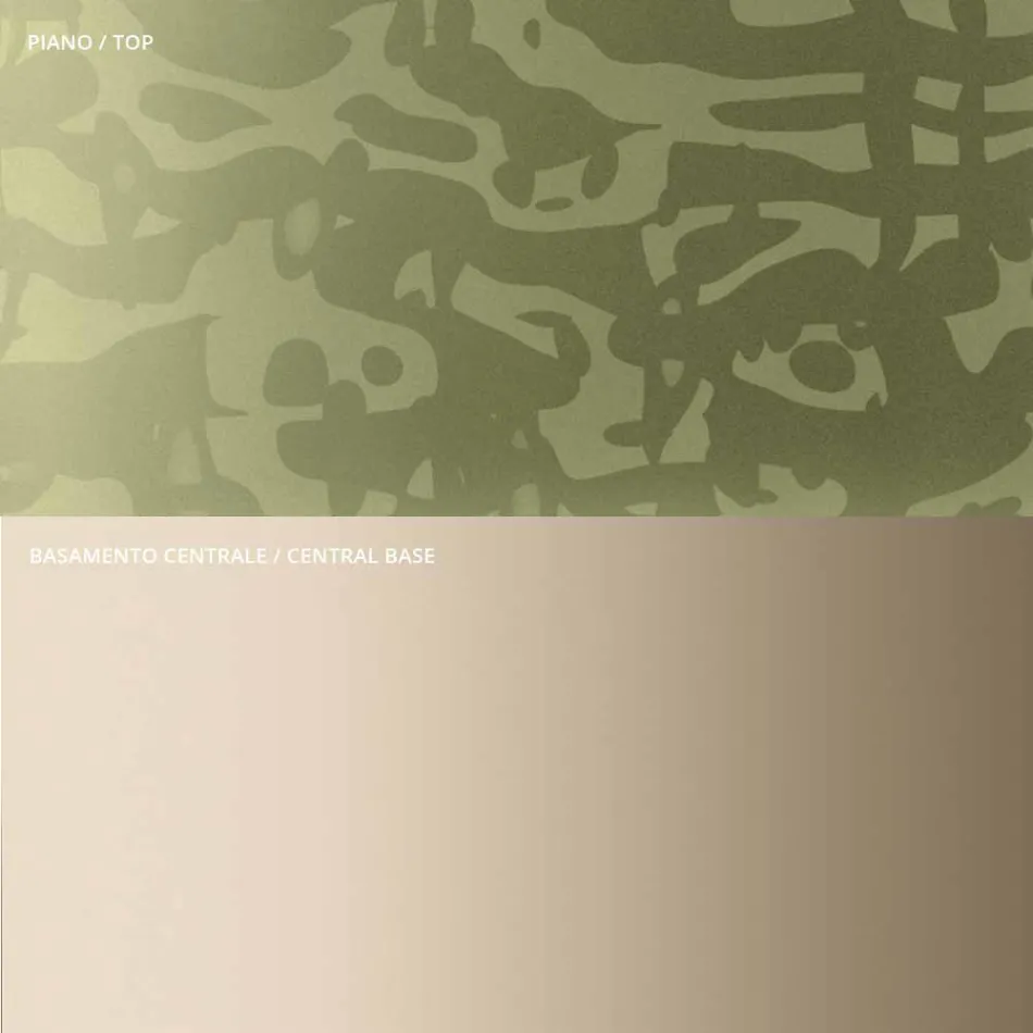 Mesa de centro com vidro quadrado ou tampo de metal fabricado na Itália - Anakin Viadurini