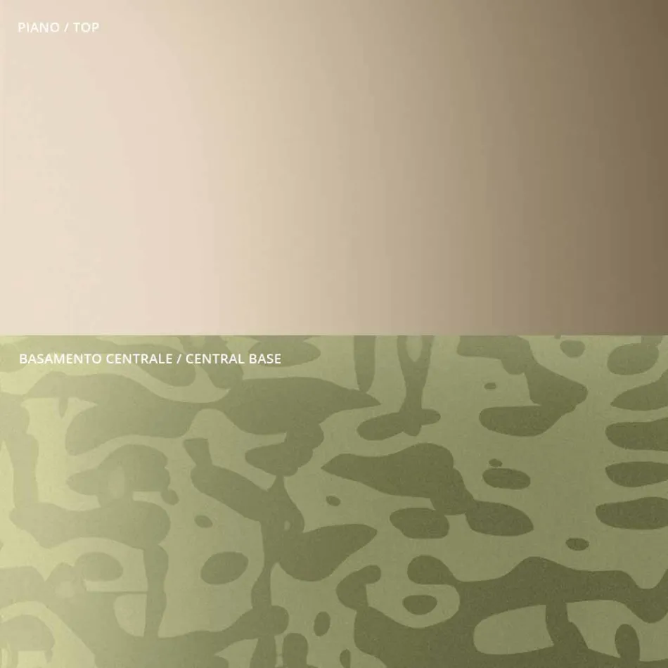 Mesa de centro com vidro quadrado ou tampo de metal fabricado na Itália - Anakin Viadurini