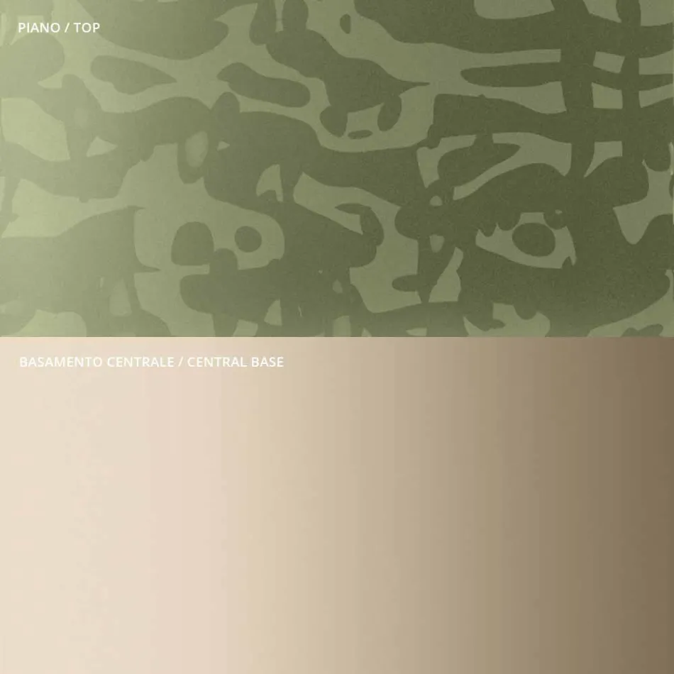 Mesa de centro com vidro quadrado ou tampo de metal fabricado na Itália - Anakin Viadurini