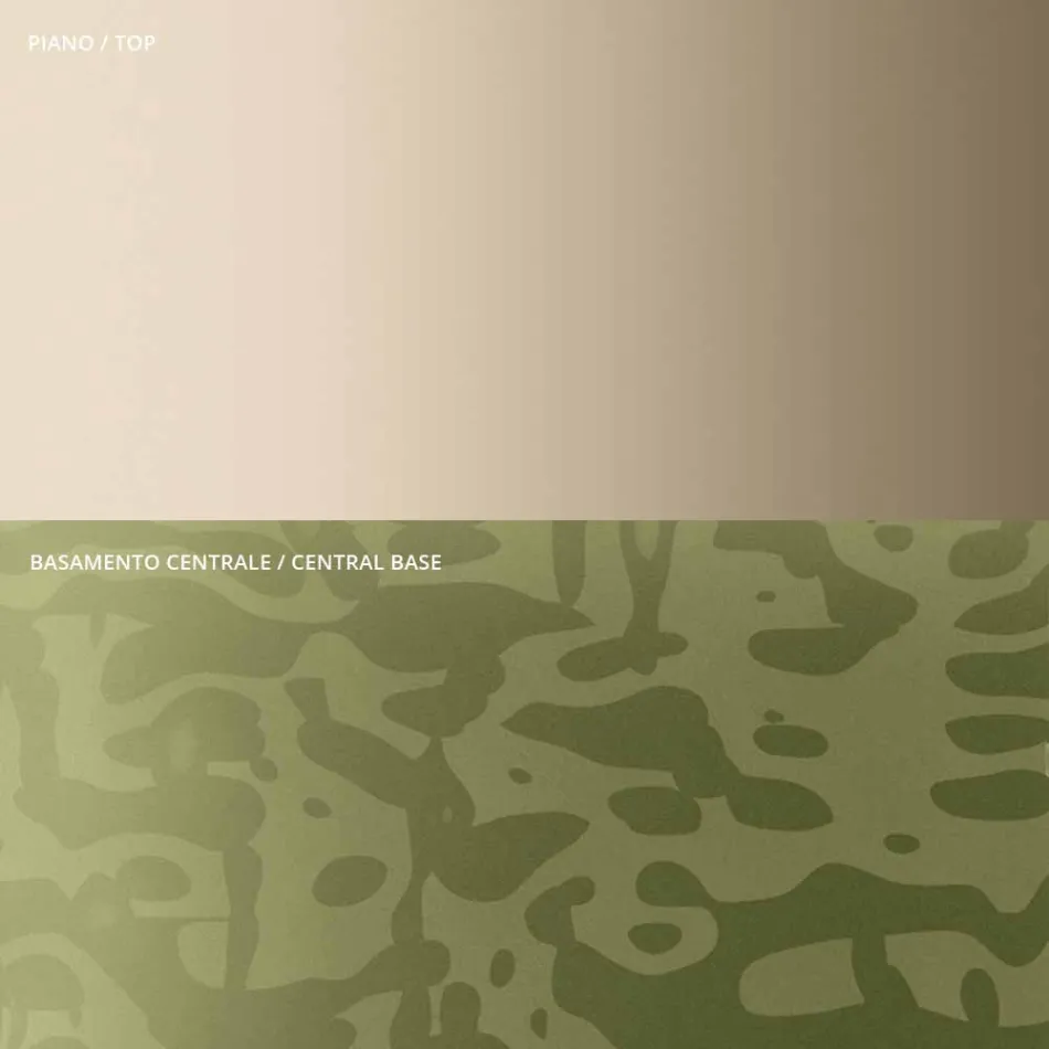 Mesa de centro com vidro quadrado ou tampo de metal fabricado na Itália - Anakin Viadurini