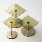 Mesa de centro com vidro quadrado ou tampo de metal fabricado na Itália - Anakin Viadurini