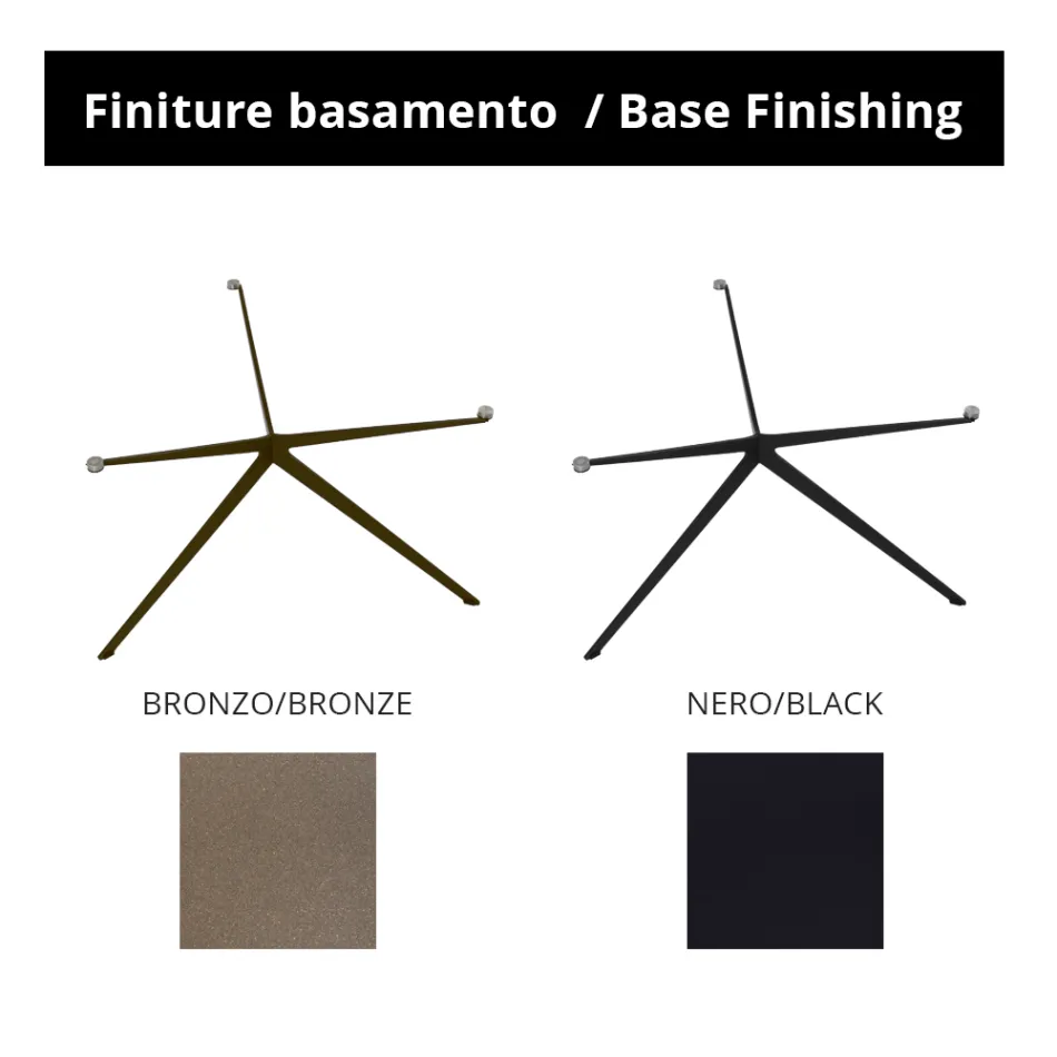 Mesa de centro com tampo redondo em grés made in Italy - Siste Viadurini