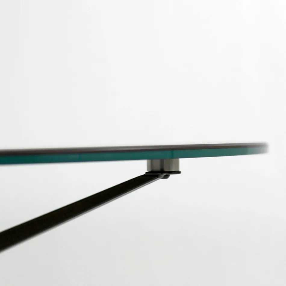 Mesa de centro com tampo redondo em grés made in Italy - Siste Viadurini