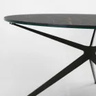 Mesa de centro com tampo redondo em grés made in Italy - Siste Viadurini
