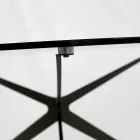 Mesa de centro com tampo redondo em vidro fabricado na Itália - Siste Viadurini