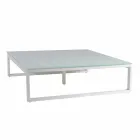 Mesa lateral externa quadrada com design 2 Dimensões 3 acabamentos - Julie Viadurini