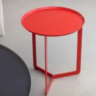 Mesa de centro redonda externa de metal feita na Itália - Stephane Viadurini