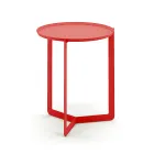 Mesa de centro redonda externa de metal feita na Itália - Stephane Viadurini