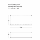 Mesa de centro para sala de estar em aço colorido, design moderno - Josyane Viadurini
