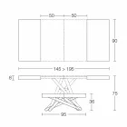 Mesa de centro transformable design em madeira made in Italy - Vincenzo Viadurini