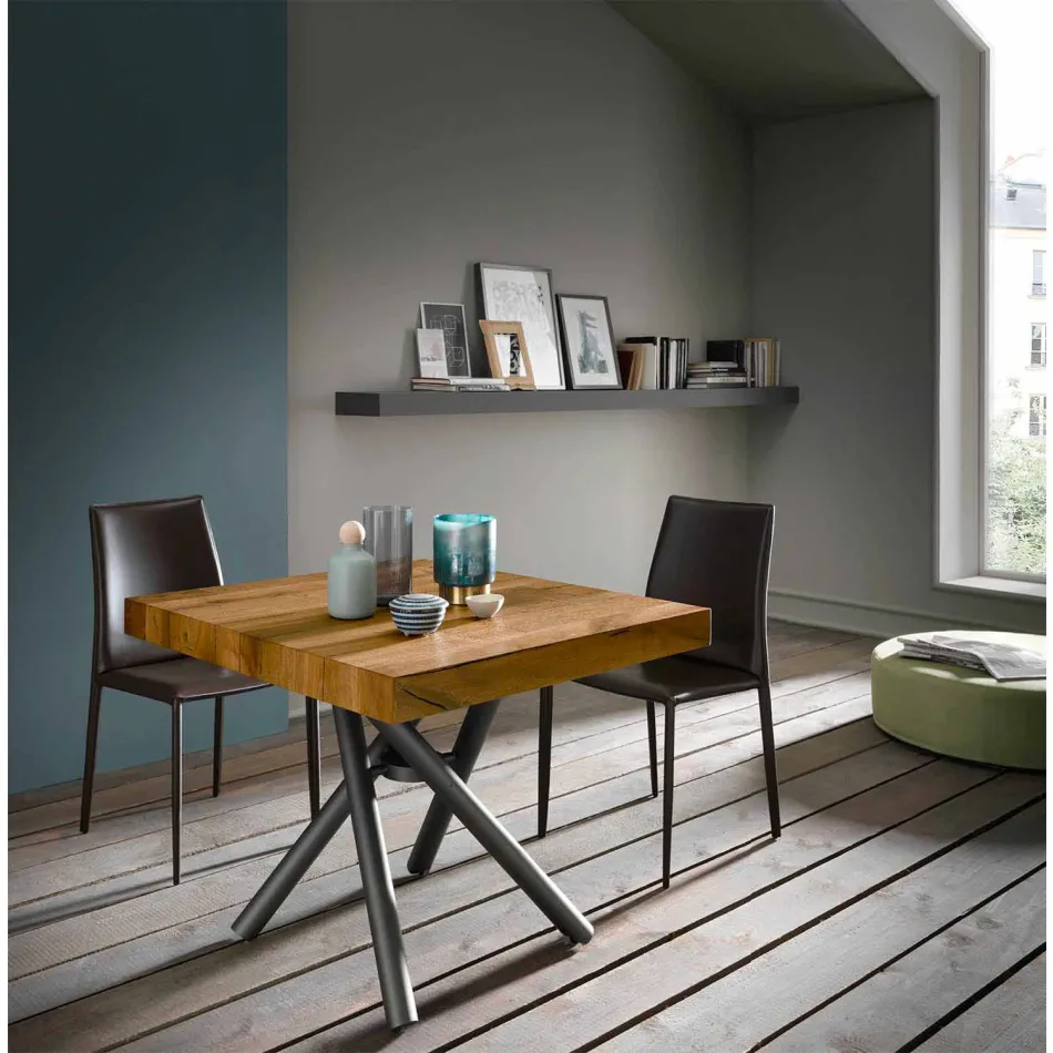 Mesa de centro transformable design em madeira made in Italy - Vincenzo Viadurini